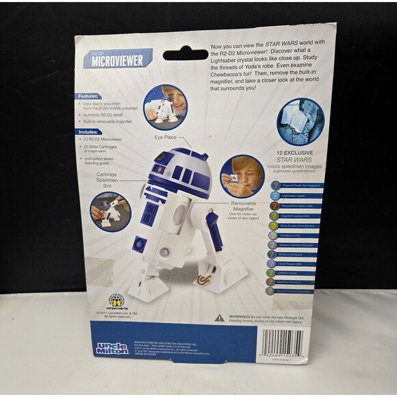 Star Wars Science R2-D2 Microviewer Science Magnifier + 12 Specimen Slides NEW - Picture 4 of 14
